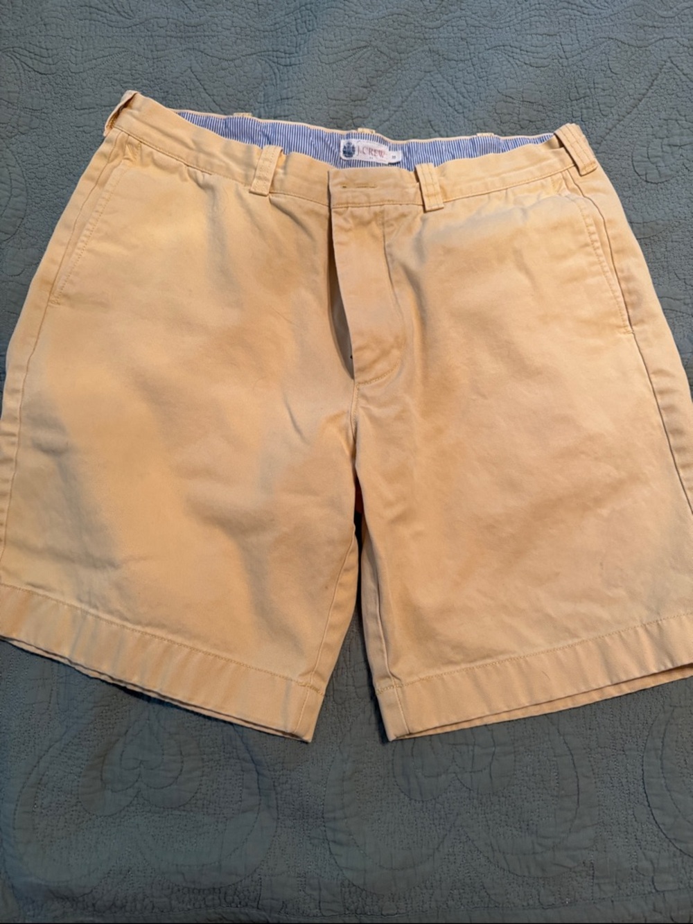 J. Crew Men’s Flat-Front Chino Shorts - Light Khaki